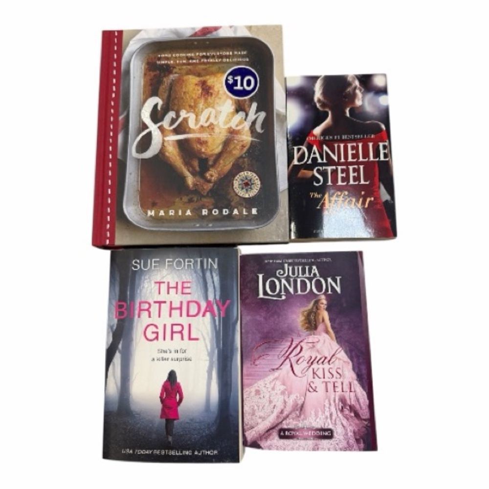 Books - cooking , romance , scary